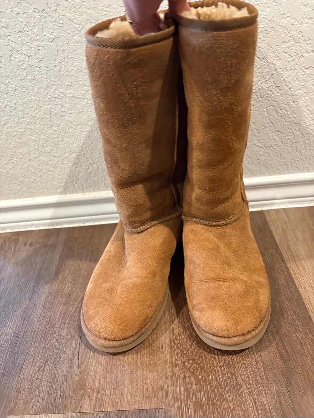 UGG Cream Sheepskin-Lined Boot Interior